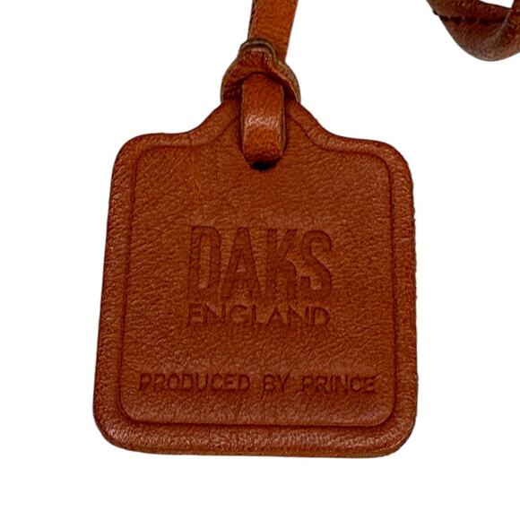 Daks London Crossbody Handbag Plaid With Leather Trim - Picture 8 of 12